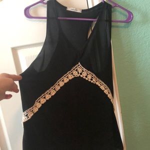 Black tank top